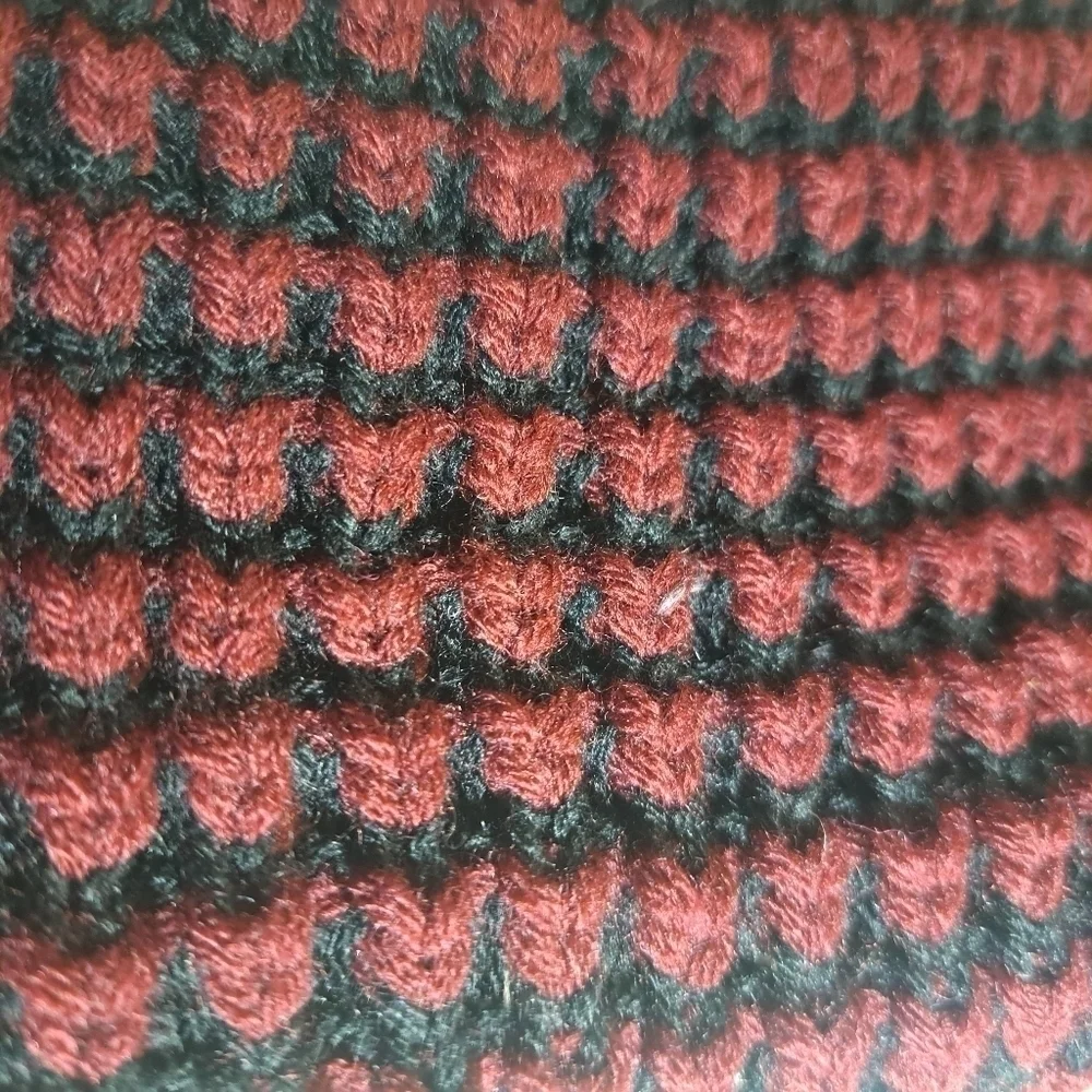 Rampage Burgundy And Black  Infinity Scarf